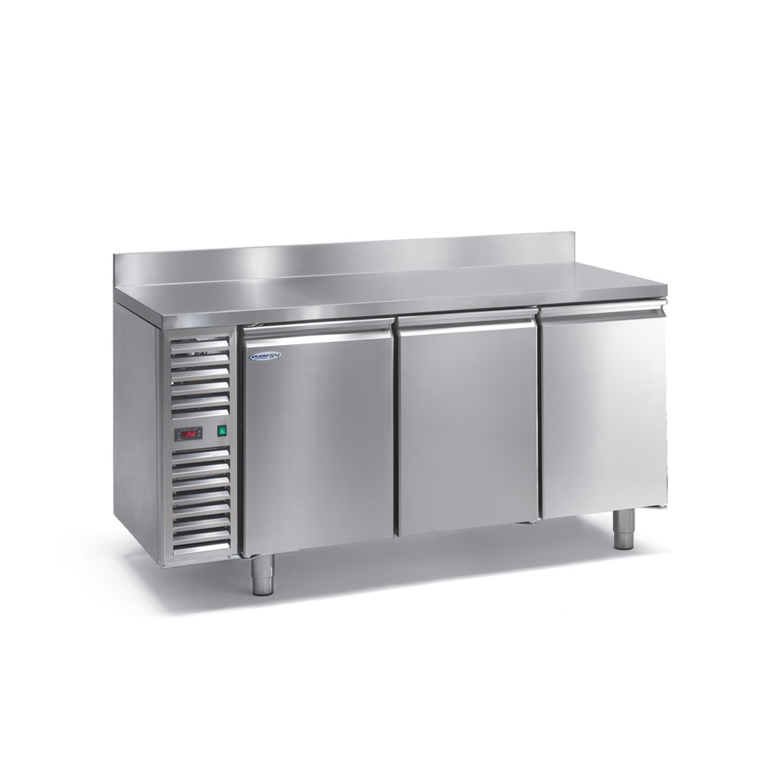 Kühltisch DAIQUIRI SMART Basic Line, B 1738  x T 550 x H 950+100 mm, 3 Kühlfächer, Arbeitsplatte mit Aufkantung
