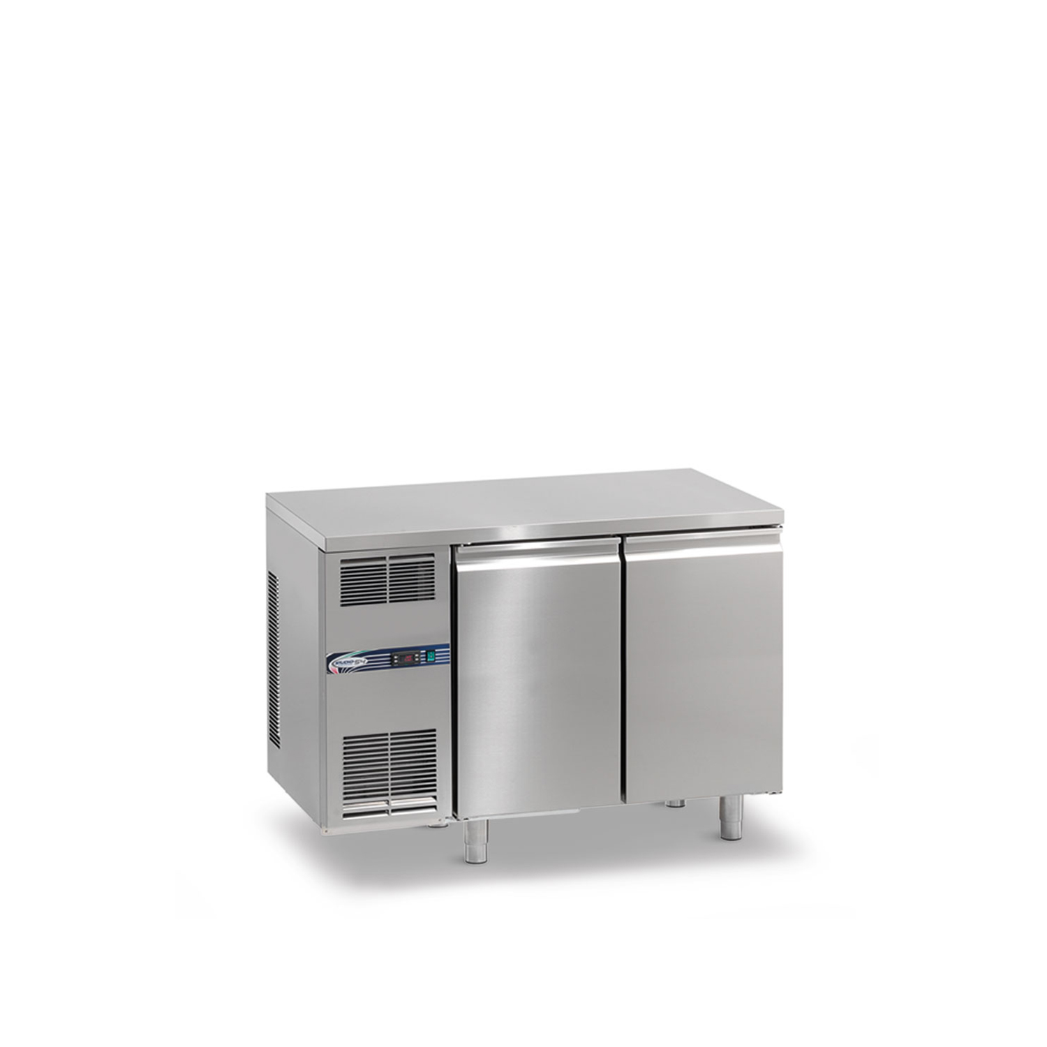 Tiefkühltisch DAIQUIRI Top Line H710 GN 1/1, B 1280  x T 700 x H 900 mm, 2 Kühlfächer, Arbeitsplatte