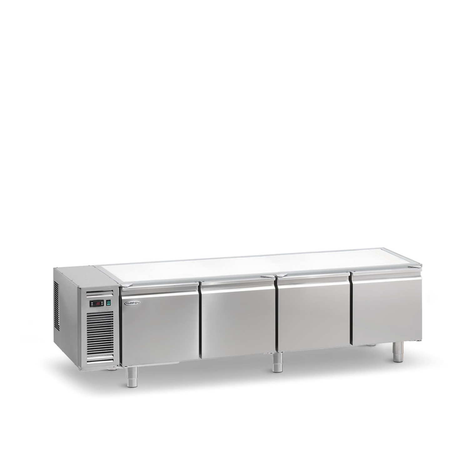 Kühltisch DAIQUIRI Top Line GREEN SMART H450 GN 1/1, B 2080  x T 700 x H 600 mm, 4 Kühlfächer, ohne Arbeitsplatte