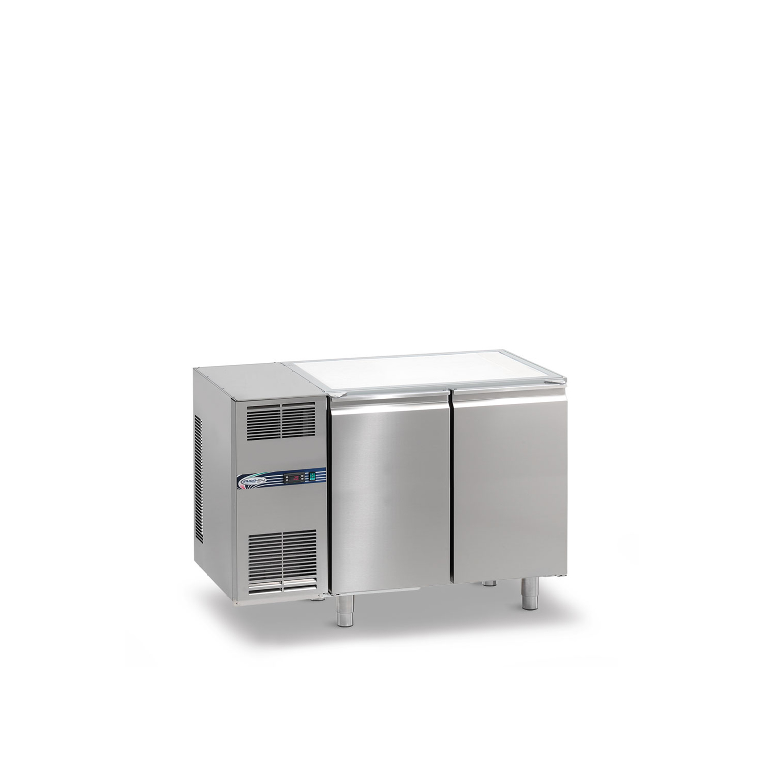 Tiefkühltisch DAIQUIRI Top Line H710 GN 1/1, B 1280  x T 700 x H 860 mm, 2 Kühlfächer, ohne Arbeitsplatte