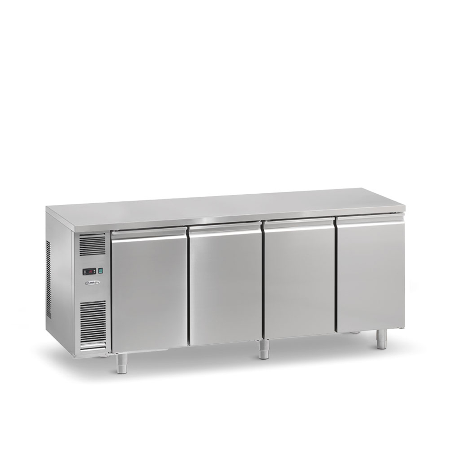 Kühltisch DAIQUIRI Top Line GREEN SMART H710 GN 1/1, B 2080  x T 700 x H 900 mm, 4 Kühlfächer, Arbeitsplatte