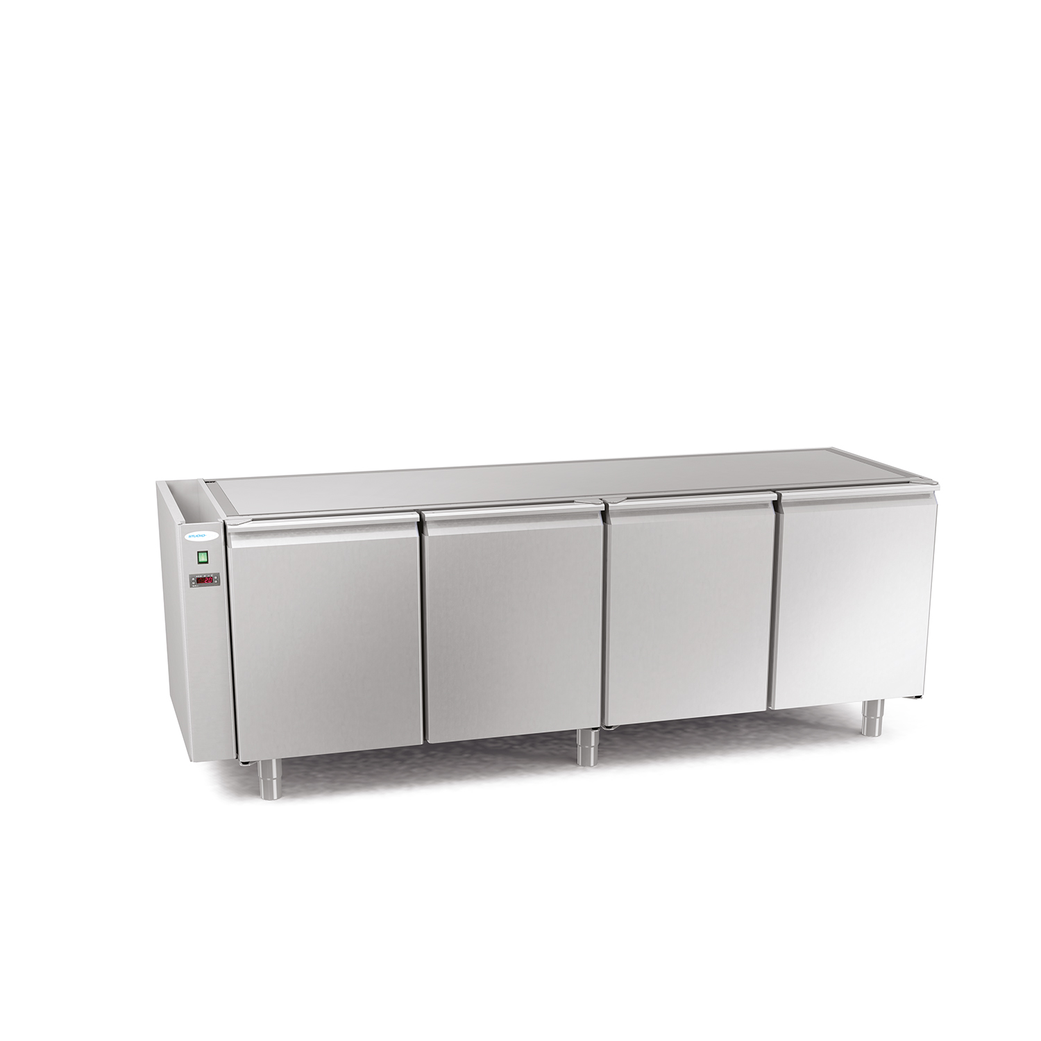 Kühltisch DAIQUIRI CONCEPT, B 2144 x T 700 x H 760 mm, mit 4 Kühlfächer, zentralgekühlt