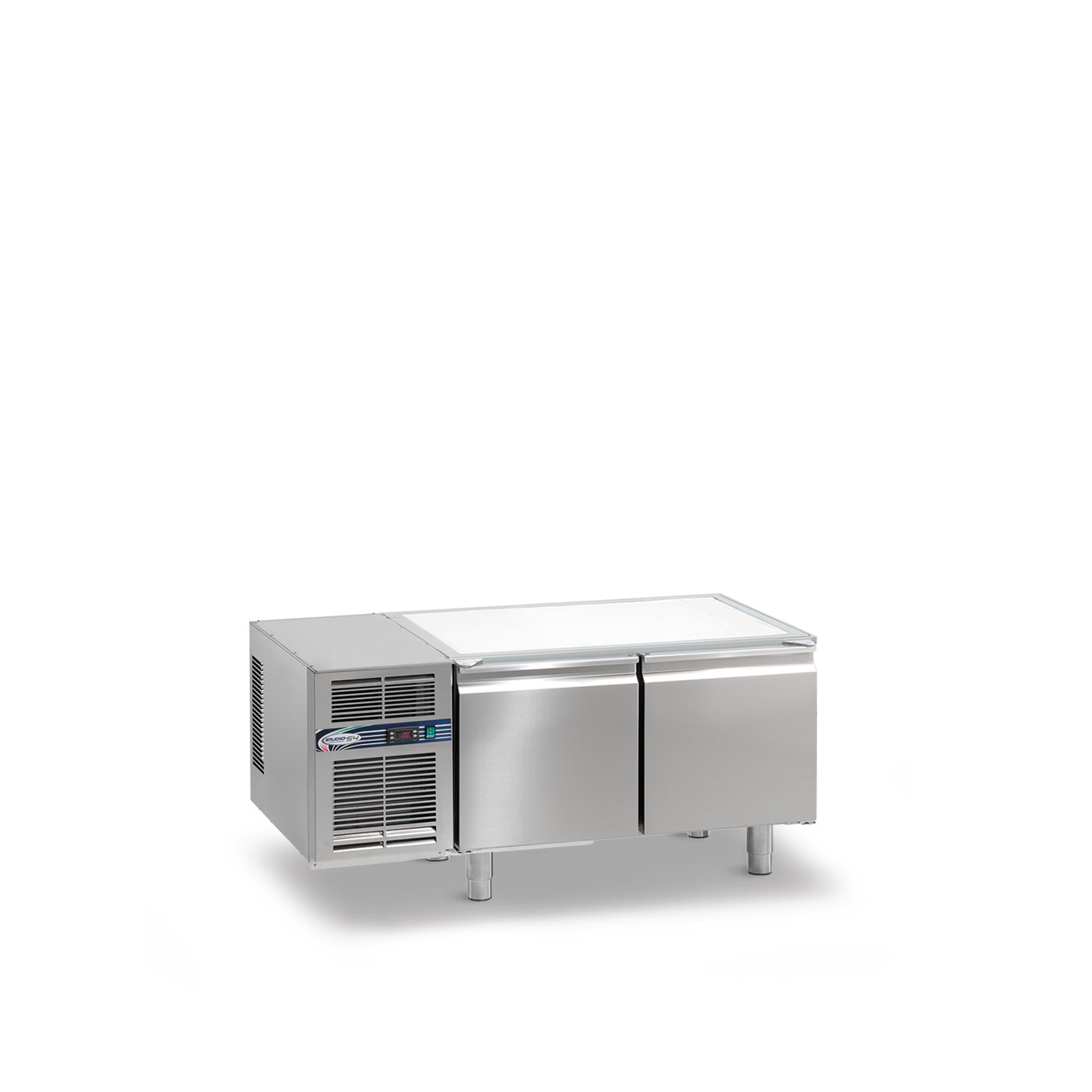 Kühltisch DAIQUIRI Top Line H450 GN 1/1, B 1280  x T 700 x H 600 mm, 2 Kühlfächer, ohne Arbeitsplatte