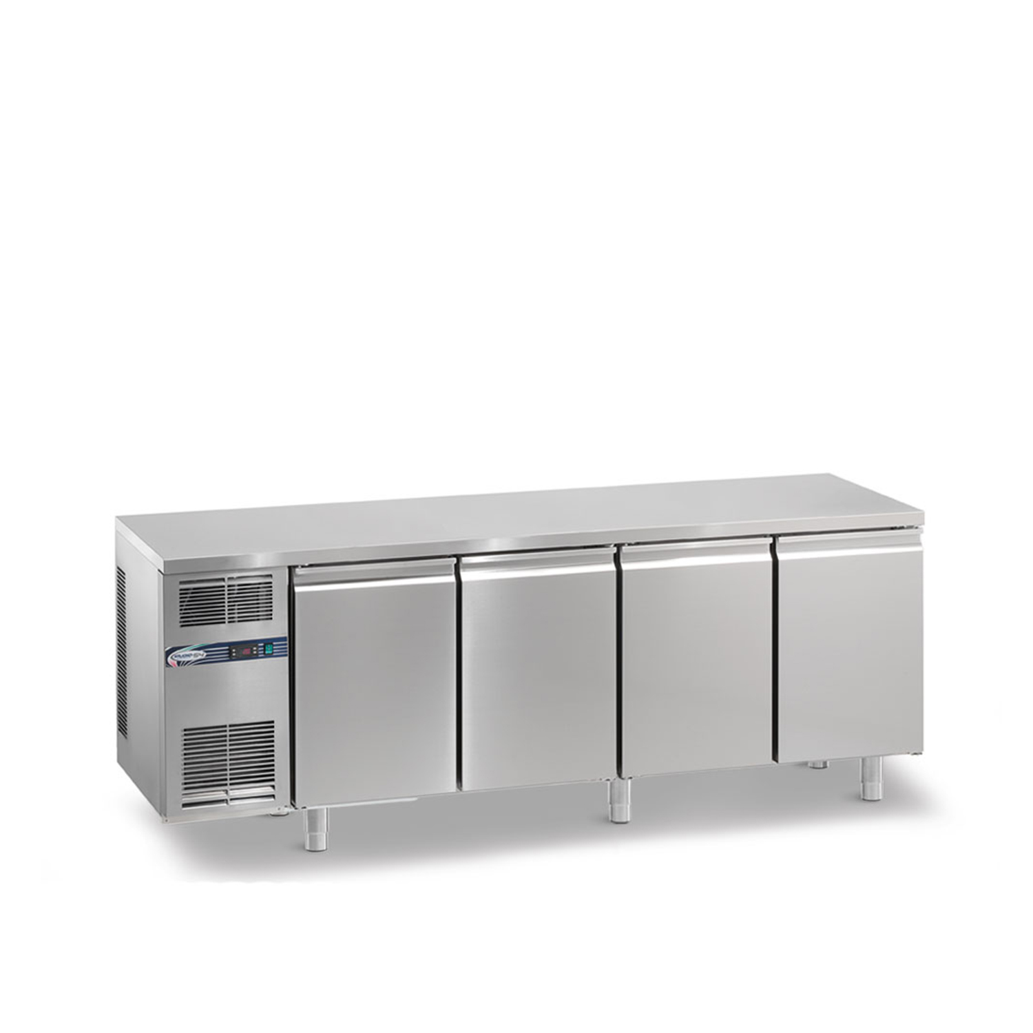 Tiefkühltisch DAIQUIRI Top Line H660 GN 1/1, B 2200  x T 700 x H 850 mm, 4 Kühlfächer, Arbeitsplatte