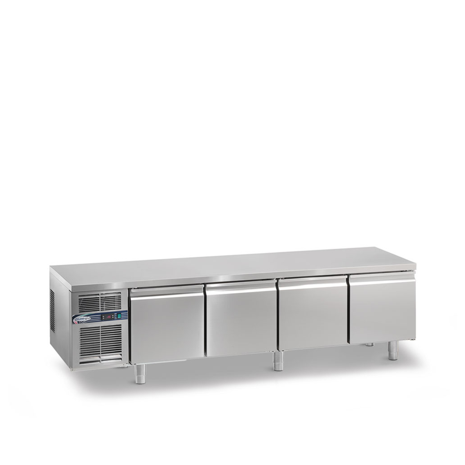 Kühltisch DAIQUIRI Top Line H450 GN 1/1, B 2200  x T 700 x H 640 mm, 4 Kühlfächer, Arbeitsplatte