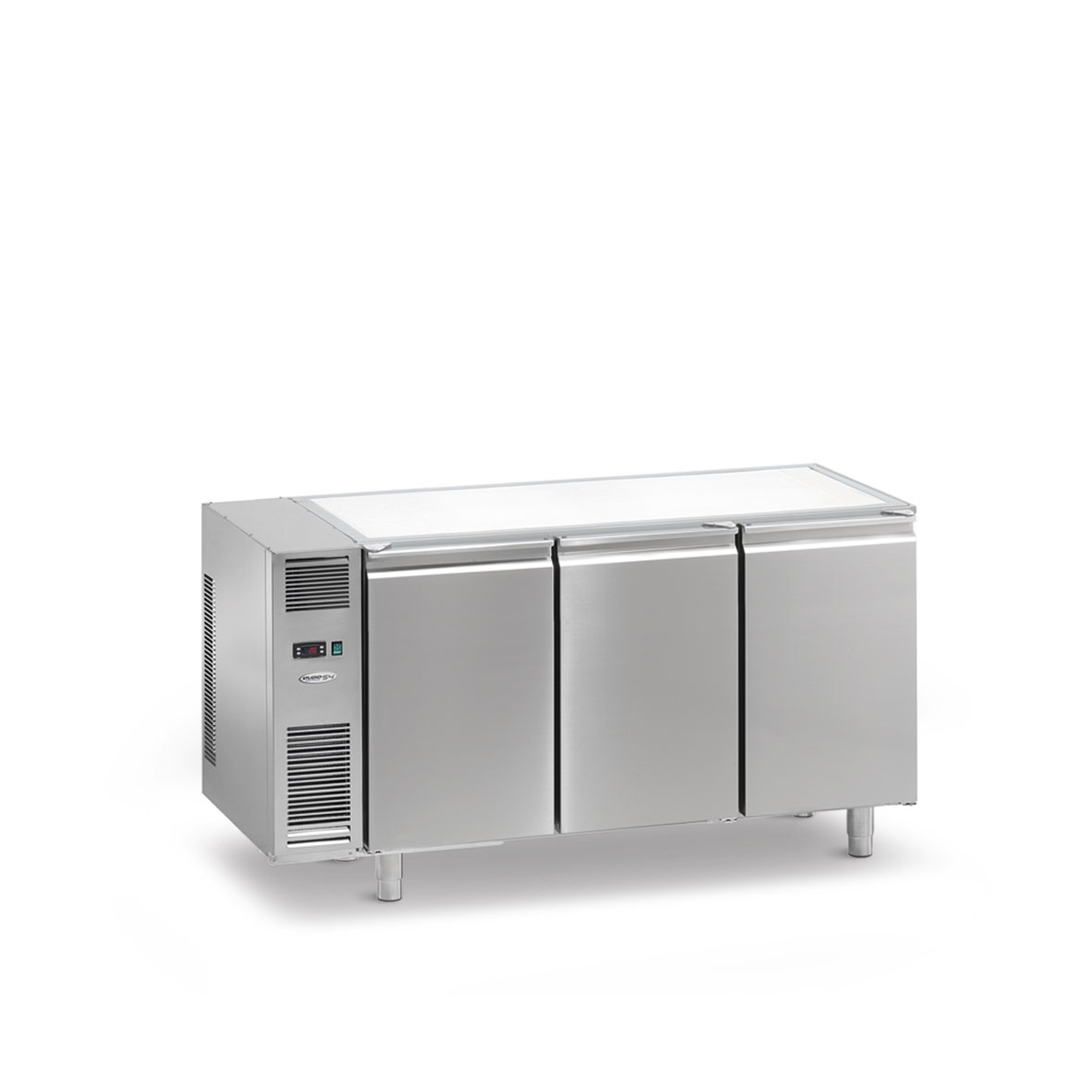 Kühltisch DAIQUIRI Top Line GREEN SMART H710 GN 1/1, B 1620  x T 700 x H 860 mm, 3 Kühlfächer, ohne Arbeitsplatte