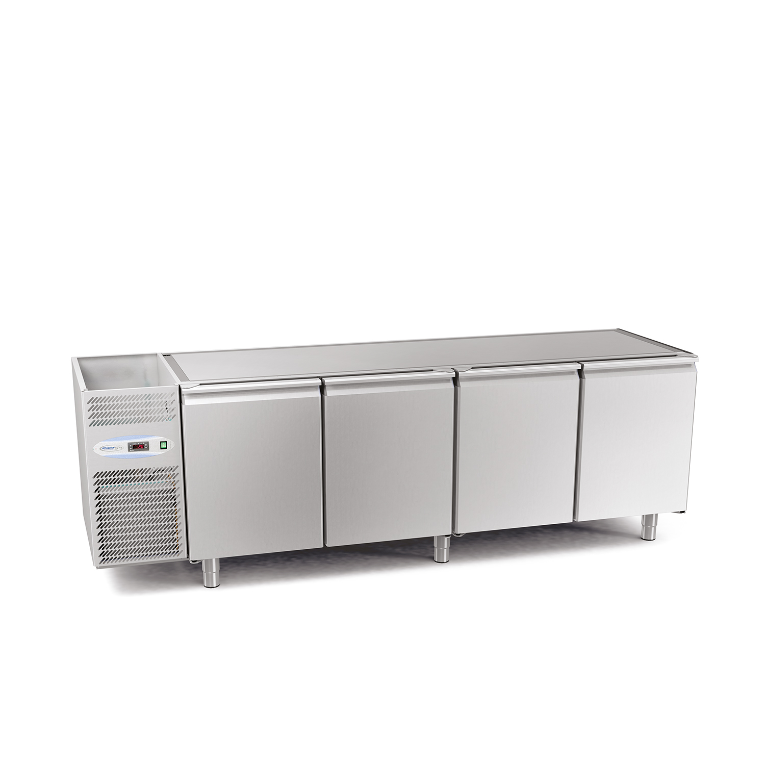 Kühltisch DAIQUIRI CONCEPT, B 2424  x T 700 x H 760 mm, mit 4 Kühlfächer, steckerfertig