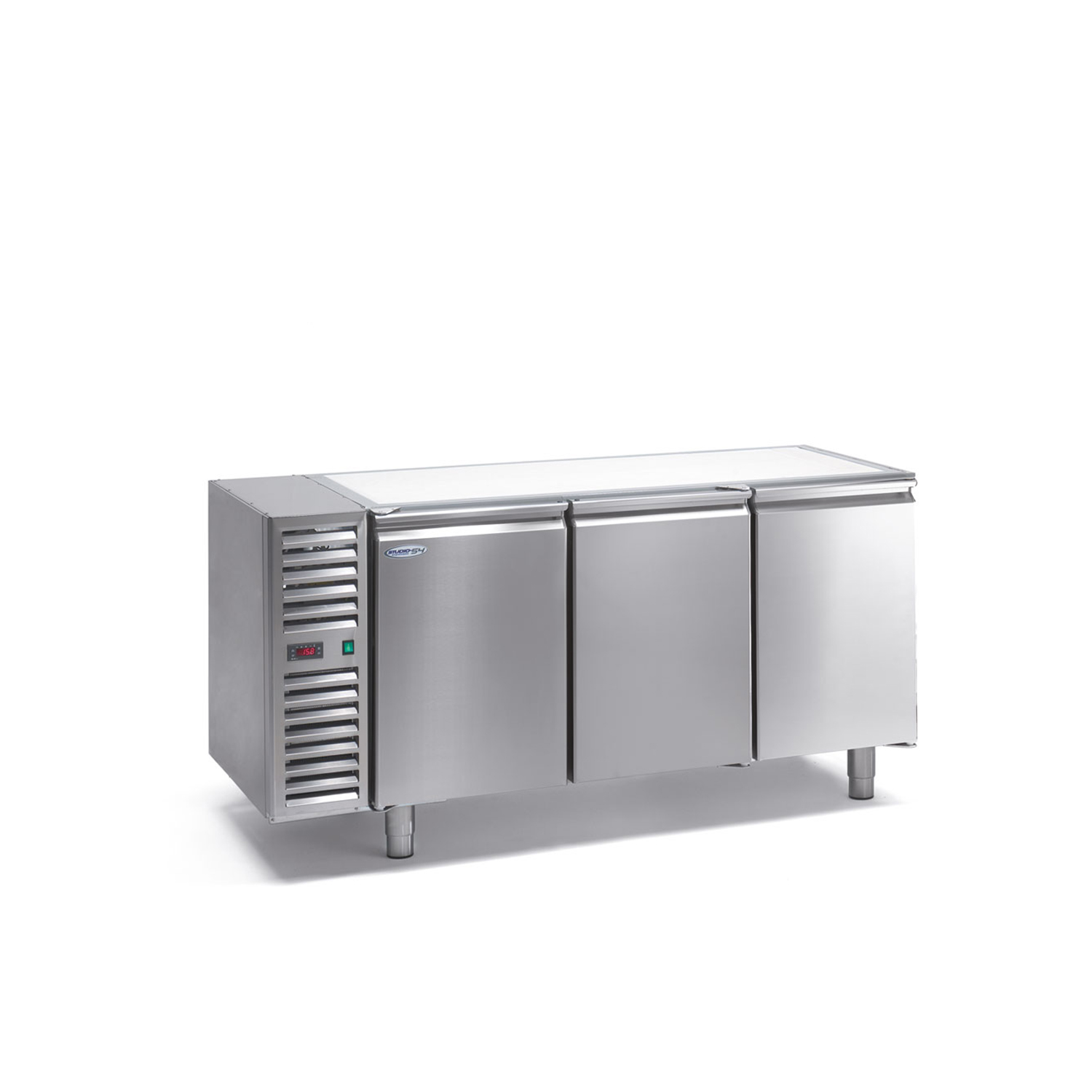 Kühltisch DAIQUIRI SMART Basic Line, B 1600  x T 600 x H 810 mm, 3 Kühlfächer, ohne Arbeitsplatte