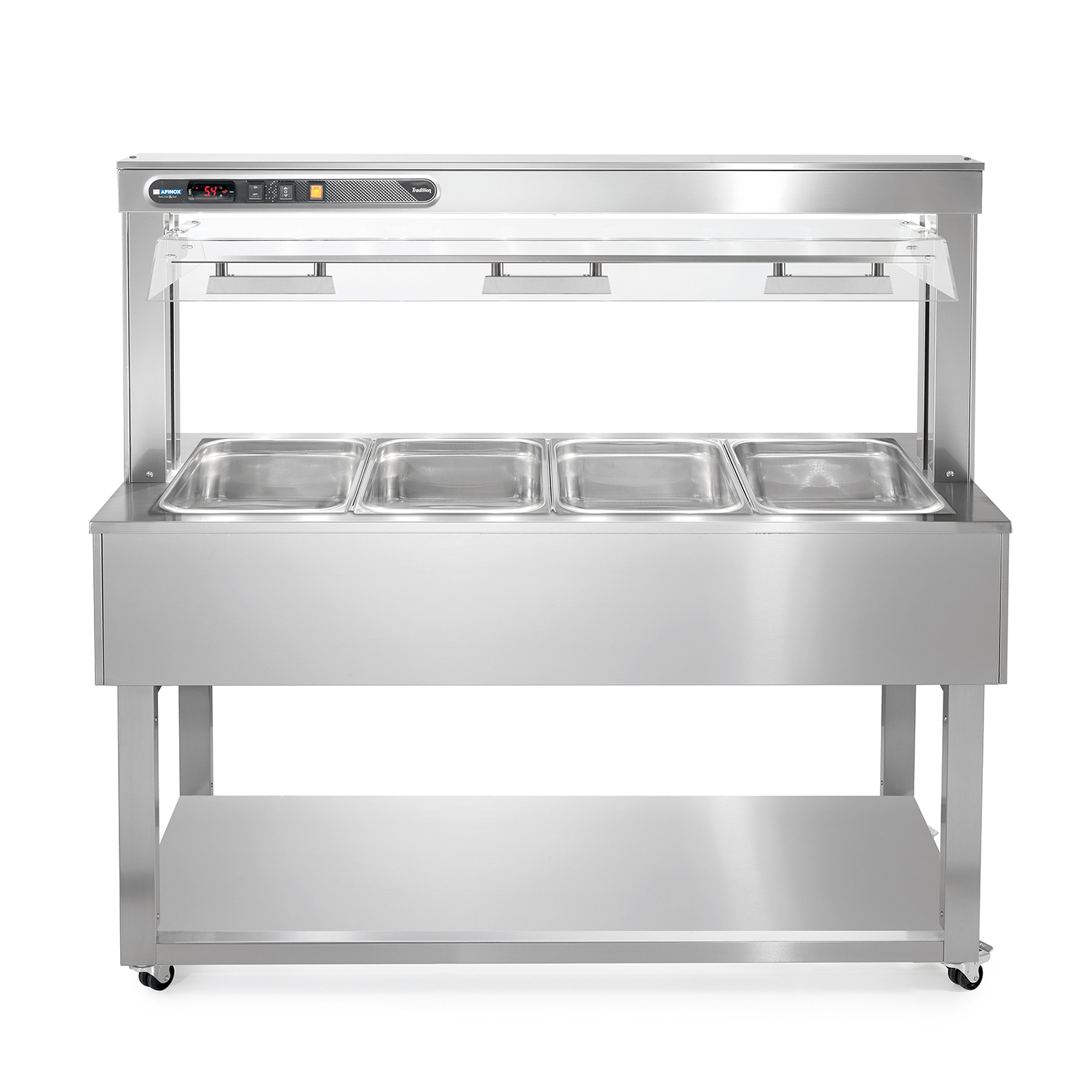 Speisebuffet INOX RED, 4 x GN 1/1