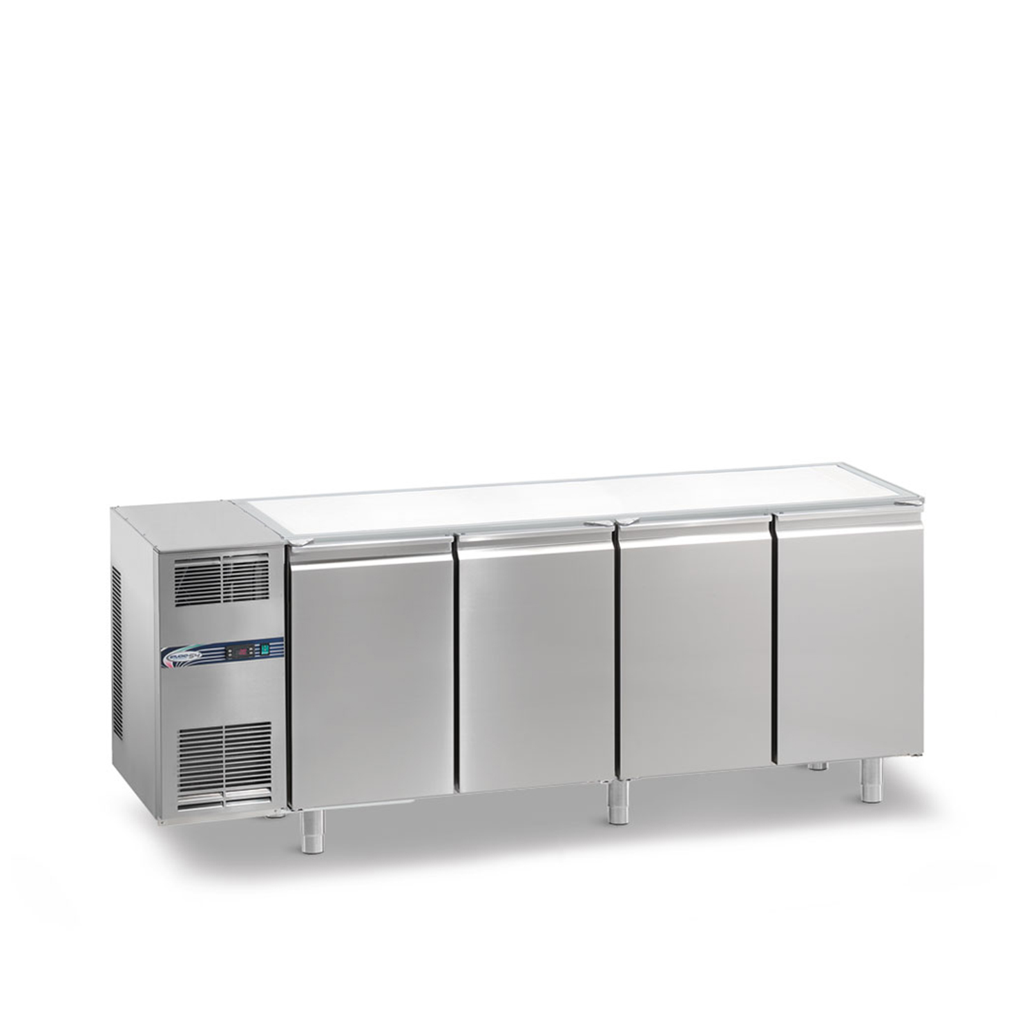 Tiefkühltisch DAIQUIRI Top Line H710 GN 1/1, B 2200  x T 700 x H 860 mm, 4 Kühlfächer, ohne Arbeitsplatte