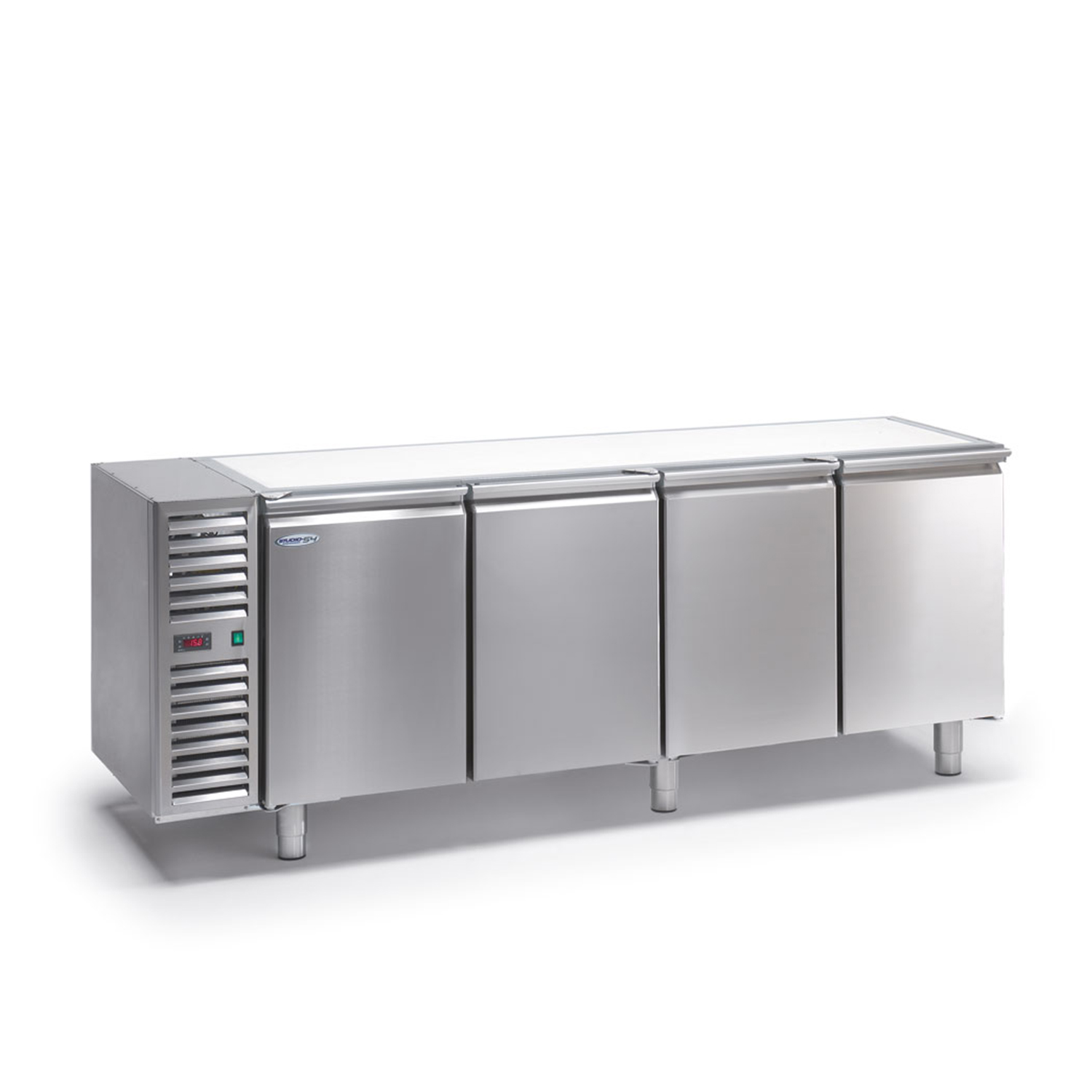 Kühltisch DAIQUIRI SMART Basic Line, B 2060  x T 600 x H 810 mm, 4 Kühlfächer, ohne Arbeitsplatte