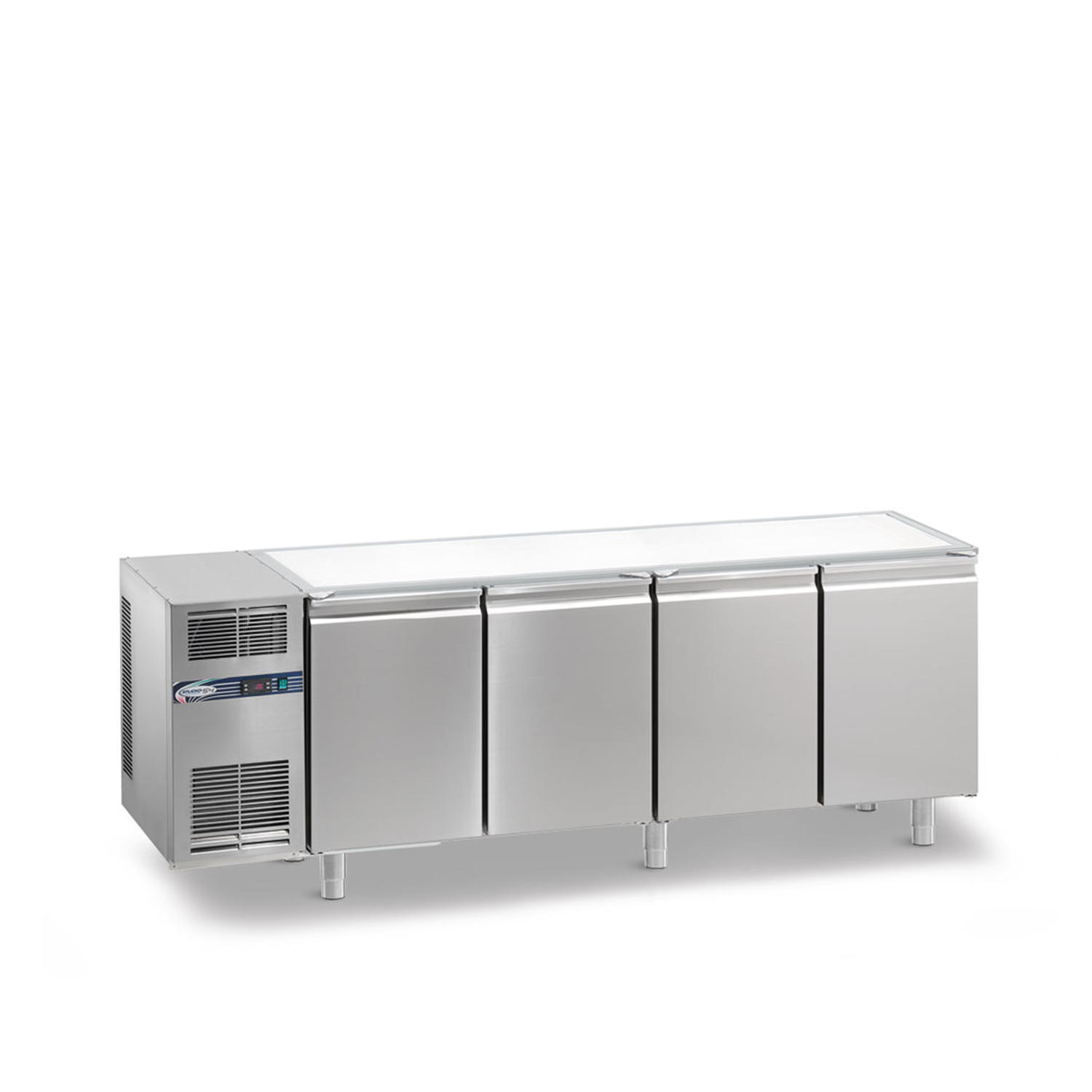 Tiefkühltisch DAIQUIRI Top Line H660 GN 1/1, B 2200  x T 700 x H 810 mm, 4 Kühlfächer, ohne Arbeitsplatte